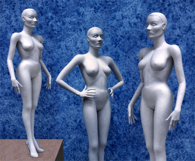 <span style="font-weight: bold">Figurine >Marlene Dietrich<</span><br />Bildhauerische Ausarbeitung des Prototyps nach M.D. Körpermaßen aus ihrer Hollywood-Zeit<br />Modellbau für die Serienfertigung von Puppen mit verschieden Armhaltungen;<br />gefertigt für die „Marlene-Dietrich-Collection Berlin“ für die Ausstellung der M.D.- Filmkostüme, 2000